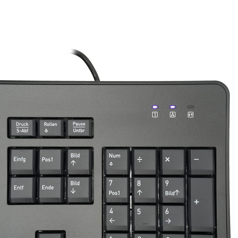 TERRA Keyboard 1500 Corded [DE] USB black Copilot QWERTZ, 105 Tasten, kabelgebunden, 1,80m-zoom-