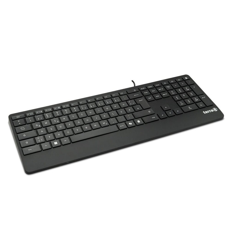 TERRA Keyboard 4000 Corded [DE] USB black Copilot  QWERTZ, 105 Tasten, kabelgebunden, 1,80m-zoom-