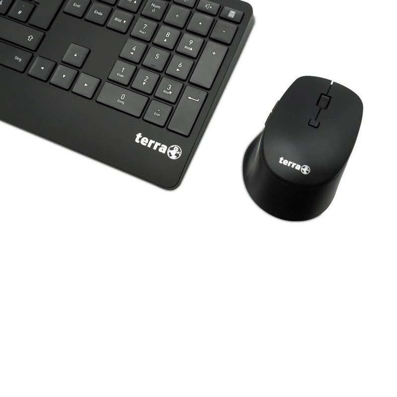 TERRA Desktop 4000 Wireless AES [DE] USB black Copilot  Tastatur+Maus, QWERTZ, 105 Tasten,-zoom-