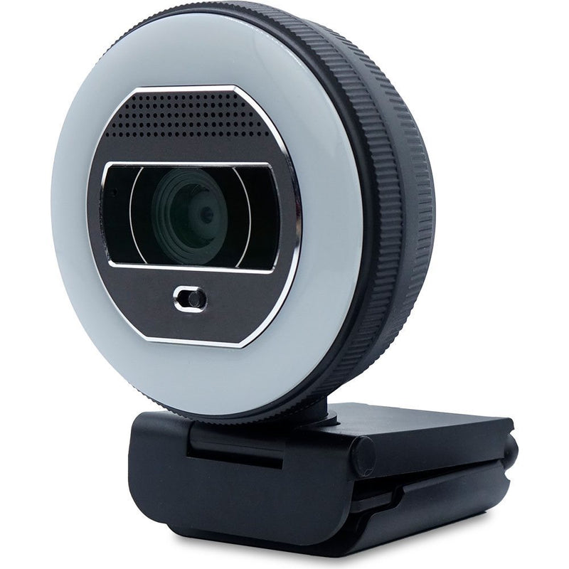TERRA Webcam Halo mit LED-Lichtkranz (C1868pro) und Privatschieber Full-HD, Auto Focus, Stereo Mic, Privacy Slider-zoom-