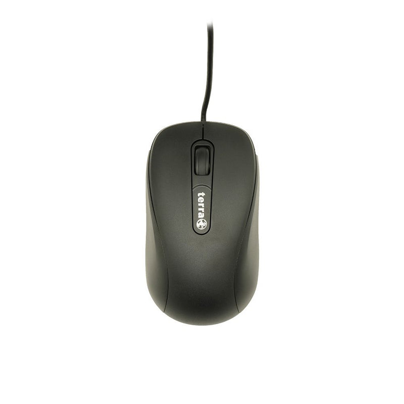 TERRA Mouse 1500 Corded USB black 3 Tasten, symmetrisch, mit Kabel, 1,80 m-zoom-