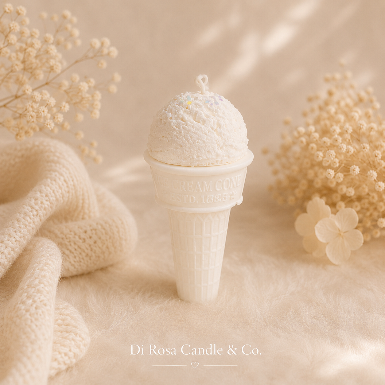 Ice Cream Cone Candle
