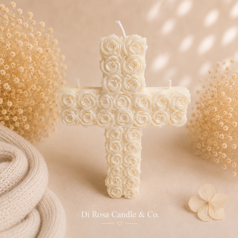 Rose Cross Candle-zoom-
