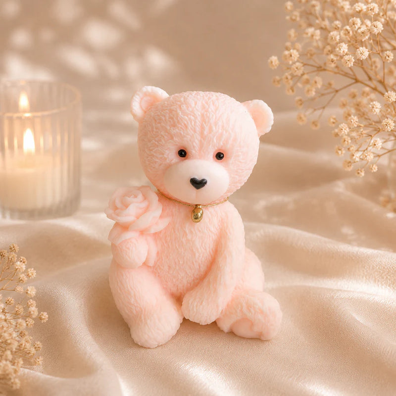 Teddy Rose Candle-zoom-
