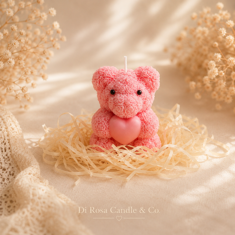 Teddy Heart Candle small-zoom-